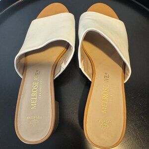 Melrose Ave Mule - White - Size 10